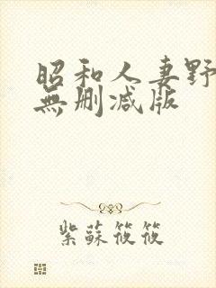 昭和人妻野外乱无删减版