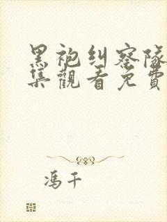 黑袍纠察队 全集观看免费