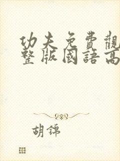 功夫免费观看完整版国语高清电影