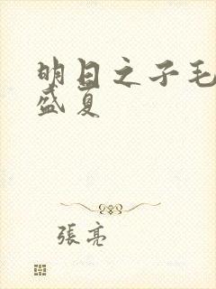 明日之子毛不易盛夏