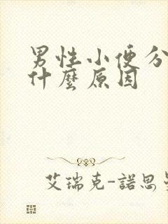 男性小便分叉是什么原因