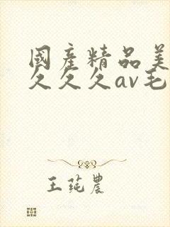 国产精品美女久久久久av毛片