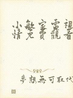 小敏家电视剧剧情免费观看