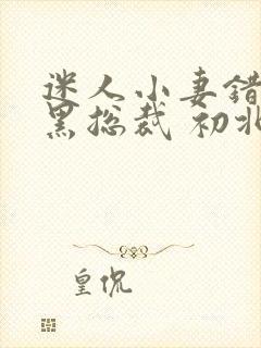 迷人小妻错惹腹黑总裁 初北