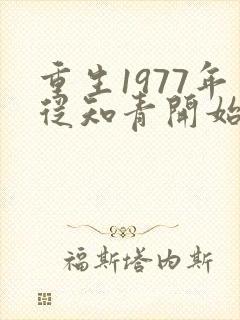 重生1977年从知青开始全文阅读