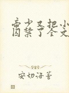 帝少又把小美人囚禁了全文阅读