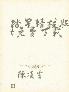 踏星精校版txt免费下载