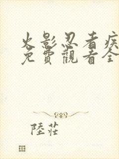 火影忍者疾风传免费观看全集中文版