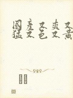 国产又爽又粗又猛又色又黄免费网站封面