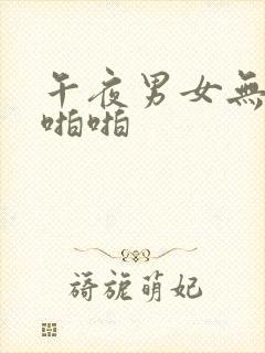 午夜男女无遮挡啪啪