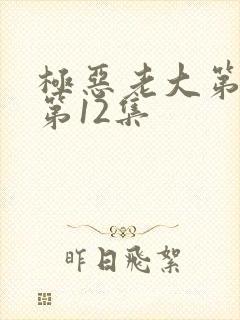 极恶老大第二季第12集