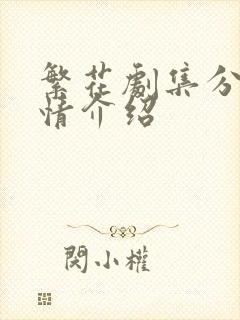 繁花剧集分集剧情介绍