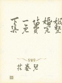 下一站婚姻40集免费完整版