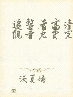 追击者高清在线观看免费完整版封面