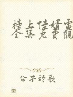 榜上佳婿电视剧全集免费观看高清2025在线封面