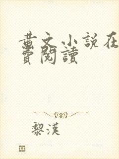 黄文小说在线免费阅读