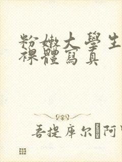 粉嫩大学生大胆裸体写真