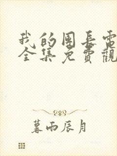 我的团长电视剧全集免费观看高清