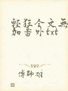 轻狂全文无删减加番外txt