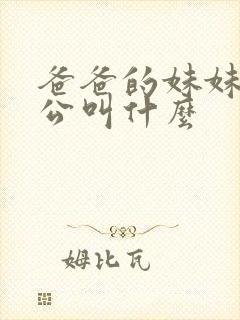 爸爸的妹妹的老公叫什么