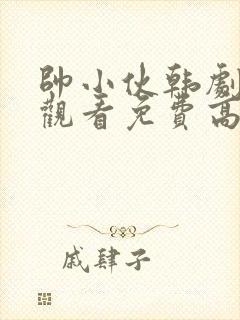 帅小伙韩剧在线观看免费高清