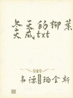 冬天的柳叶妙偶天成txt