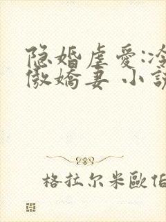 隐婚虐爱:冷爷傲娇妻 小说