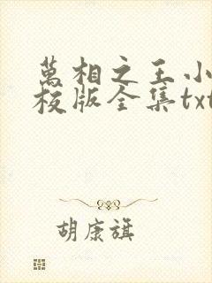 万相之王小说精校版全集txt