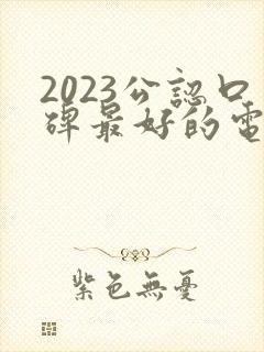 2023公认口碑最好的电视剧排行榜