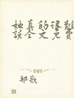 她真的很难追小说全文免费阅读