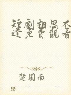 短剧相思不似相逢免费观看