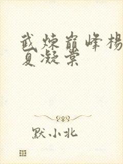 武炼巅峰杨开上夏凝棠