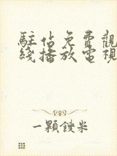 驻站免费观看在线播放电视剧