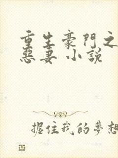 重生豪门之独宠恶妻 小说