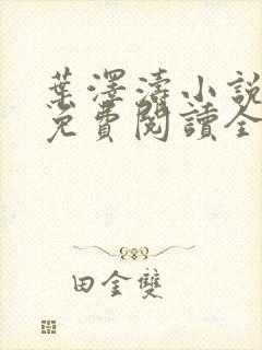 叶泽涛小说全文免费阅读全文