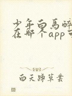 少年白马醉春风在哪个app可以看
