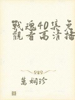 战魂40集免费观看高清播放