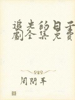 追光的日子电视剧全集免费播放高清