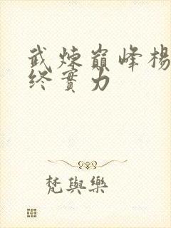 武炼巅峰杨开最终实力