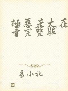 极恶老大在哪里看完整版