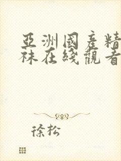 亚洲国产精品丝袜在线观看