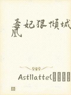 毒妃狠倾城 锦凰