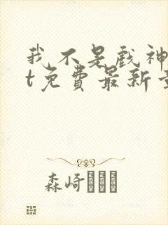 我不是戏神txt免费最新章节