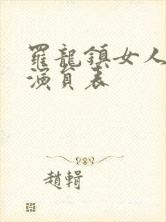 罗龙镇女人全部演员表