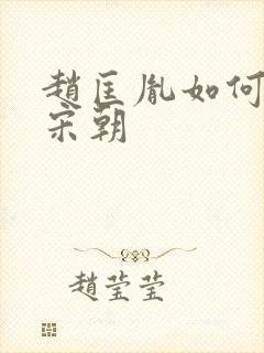 赵匡胤如何建立宋朝封面