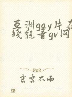 亚洲gay片在线观看gv网站