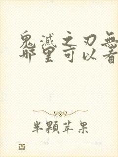 鬼灭之刃无限城哪里可以看封面