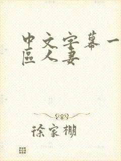 中文字幕一区二区人妻