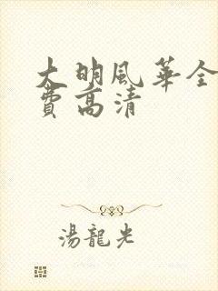 大明风华全集免费高清封面