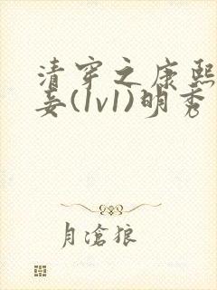 清穿之康熙的宠妾(1v1)明秀